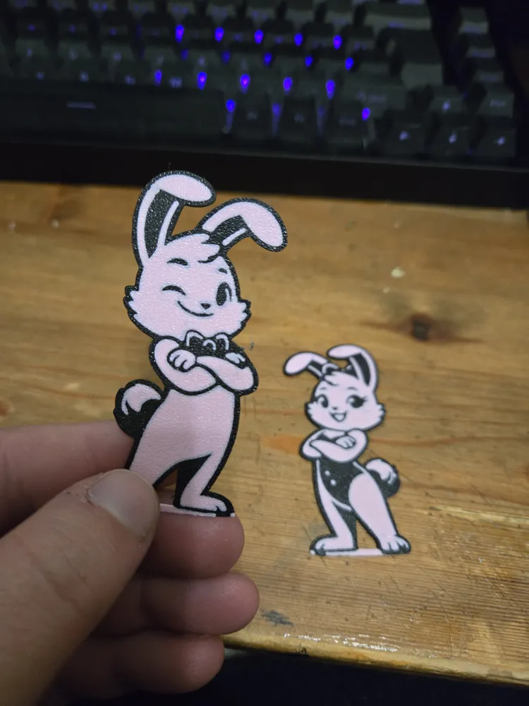 Bunny Keyring His & Hers by MDGM - MakerWorld