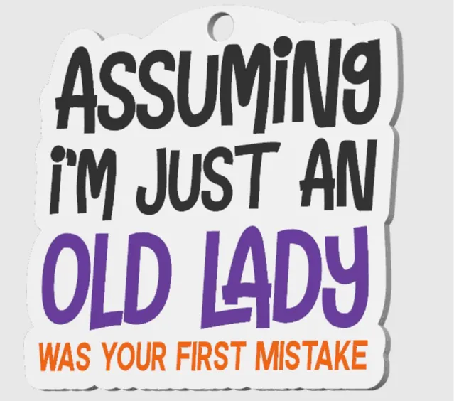 Old Lady Plaque 