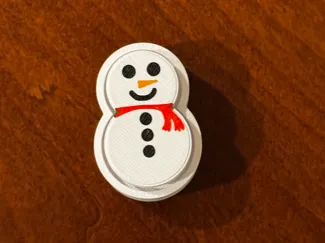 Snowman fidget clicker