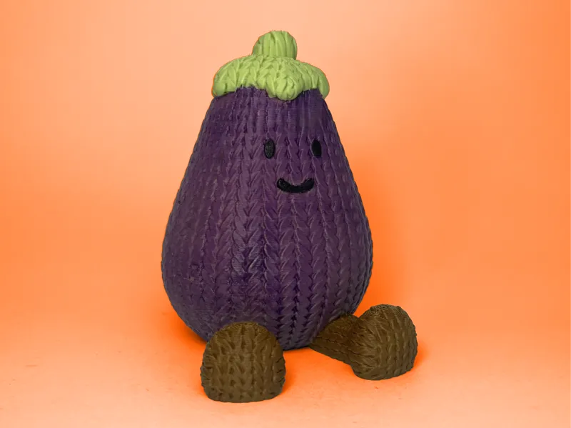 Violetine the Crochet Aubergine