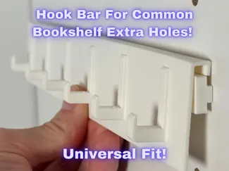 Hook Bar For Common Bookshelf Extra Holes