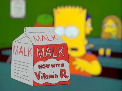 Simpsons MALK Sign or Magnet