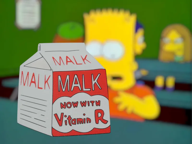Simpsons MALK Sign or Magnet
