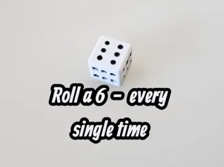 The Ultimate Cheat Dice Always Roll a 6! Gag gift