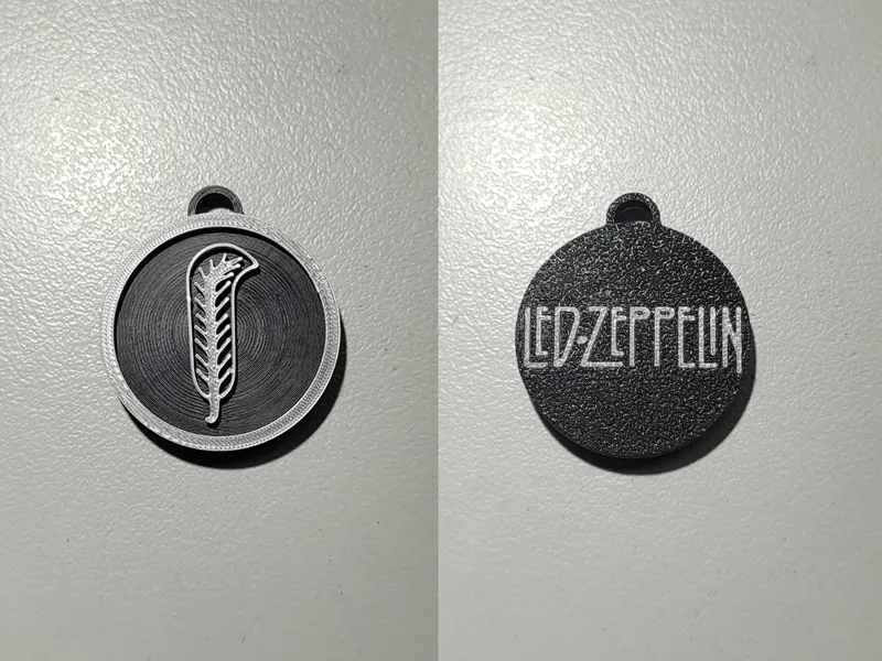 Led Zeppelin IV Symbol (04) Double Sided Keychain