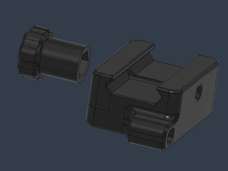 Tripod to Picatinny Adapter (Heat Thread Insert)