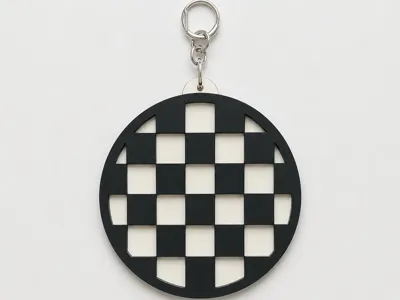 Chess themed keychain