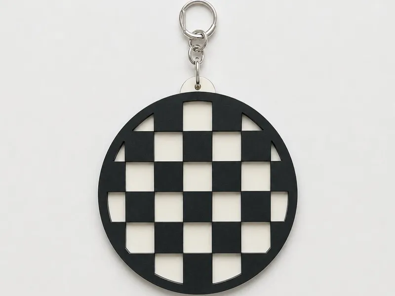 Chess themed keychain