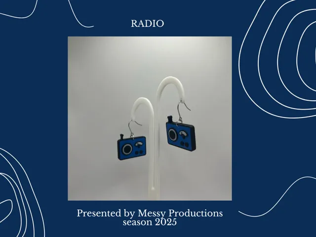 Retro Radio Earrings