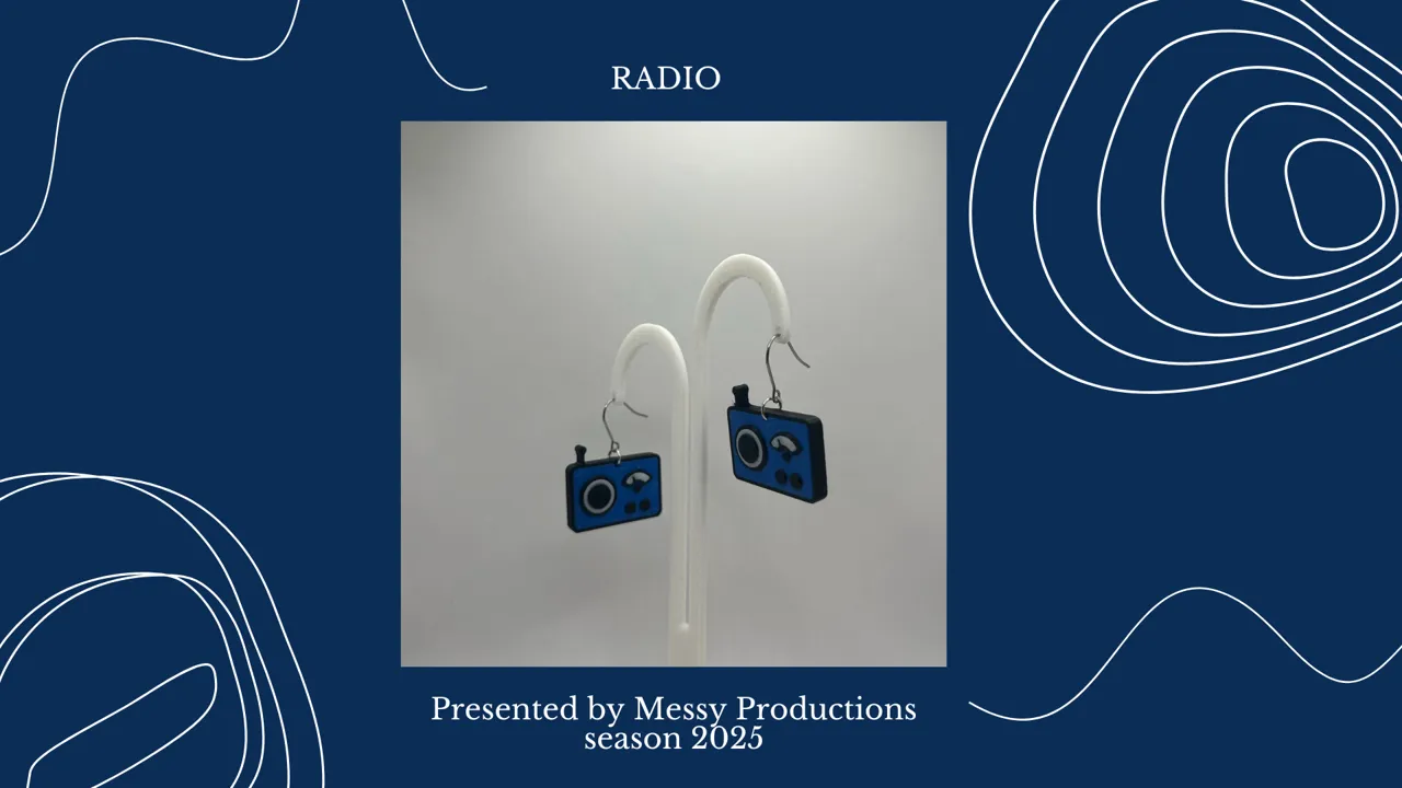 Retro Radio Earrings view 3