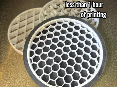 Modern Infill pattern coaster WITHOUT AMS