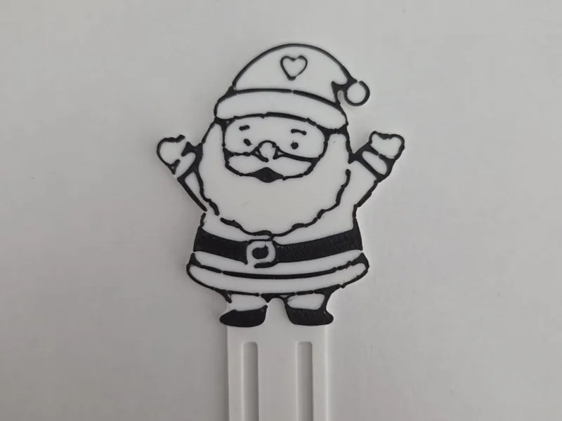 Santa bookmark