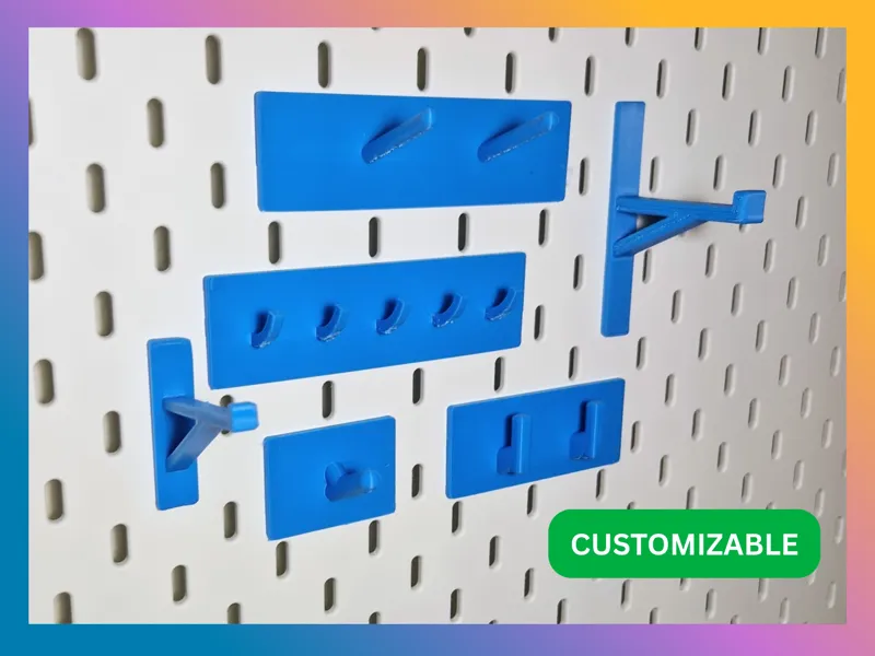Hook System IKEA SKÅDIS Pegboard (Customizable)