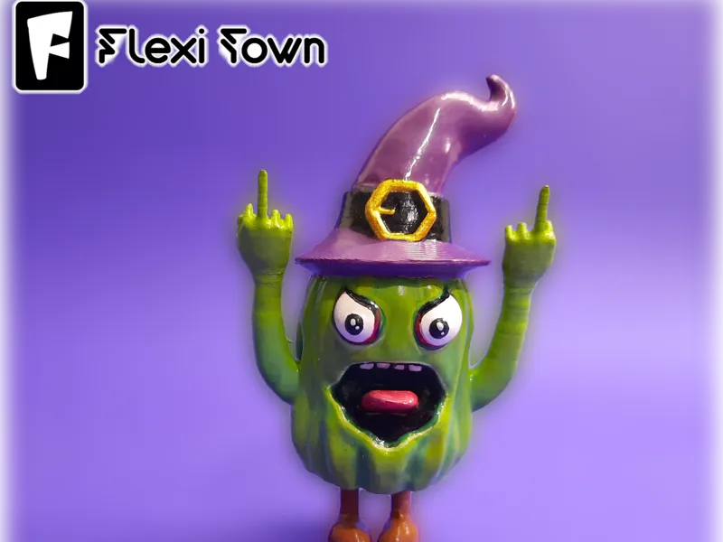 Flexi Print-in-Place Angry Cactus
