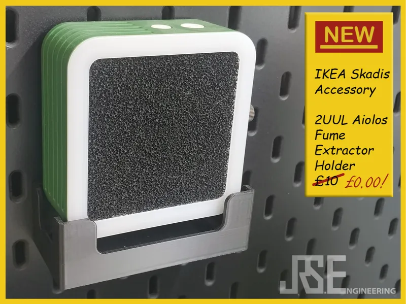 Ikea Skadis 2UUL Aiolos Fume Extractor Holder