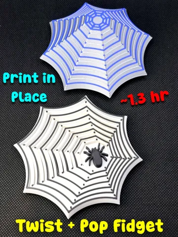 Objeto manipulable: Spider Web Twist Fidget (Hexagon like) — vista de referencia 2
