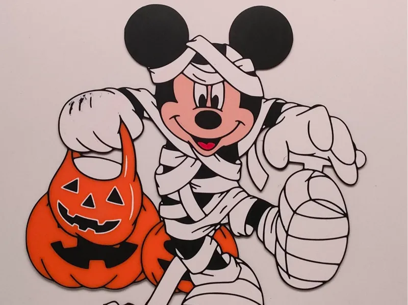 mickey halloween window decoration