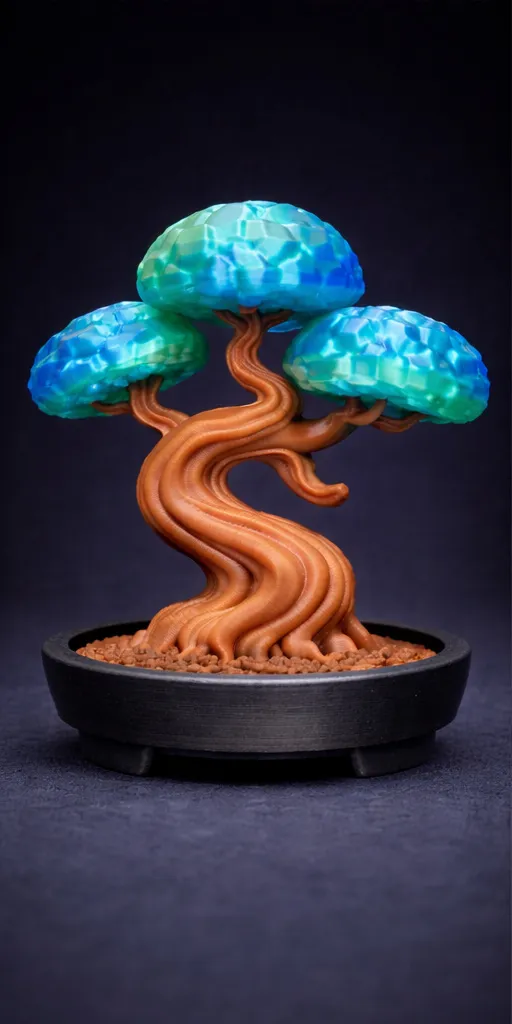 Crystal Canopy Bonsai Tree - Free 3D Print Model - MakerWorld
