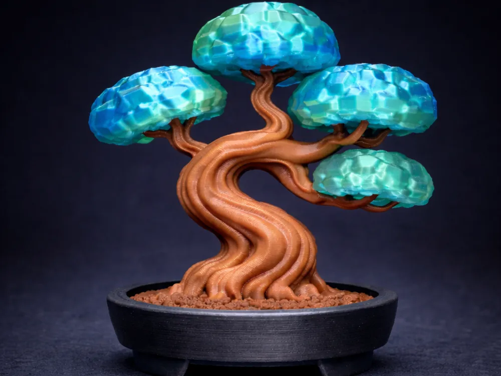 Crystal Canopy Bonsai Tree - Free 3D Print Model - MakerWorld