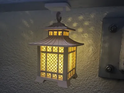 Magnetic hook for mini japanese tea light lantern