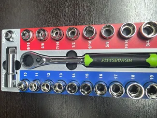 PITTSBURGH Pass-Thru Socket Set gridfinity