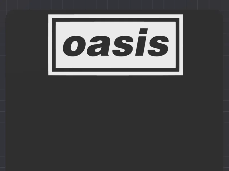 Oasis DISCOGRAFInity 7" 45 Vinyl Record Divider
