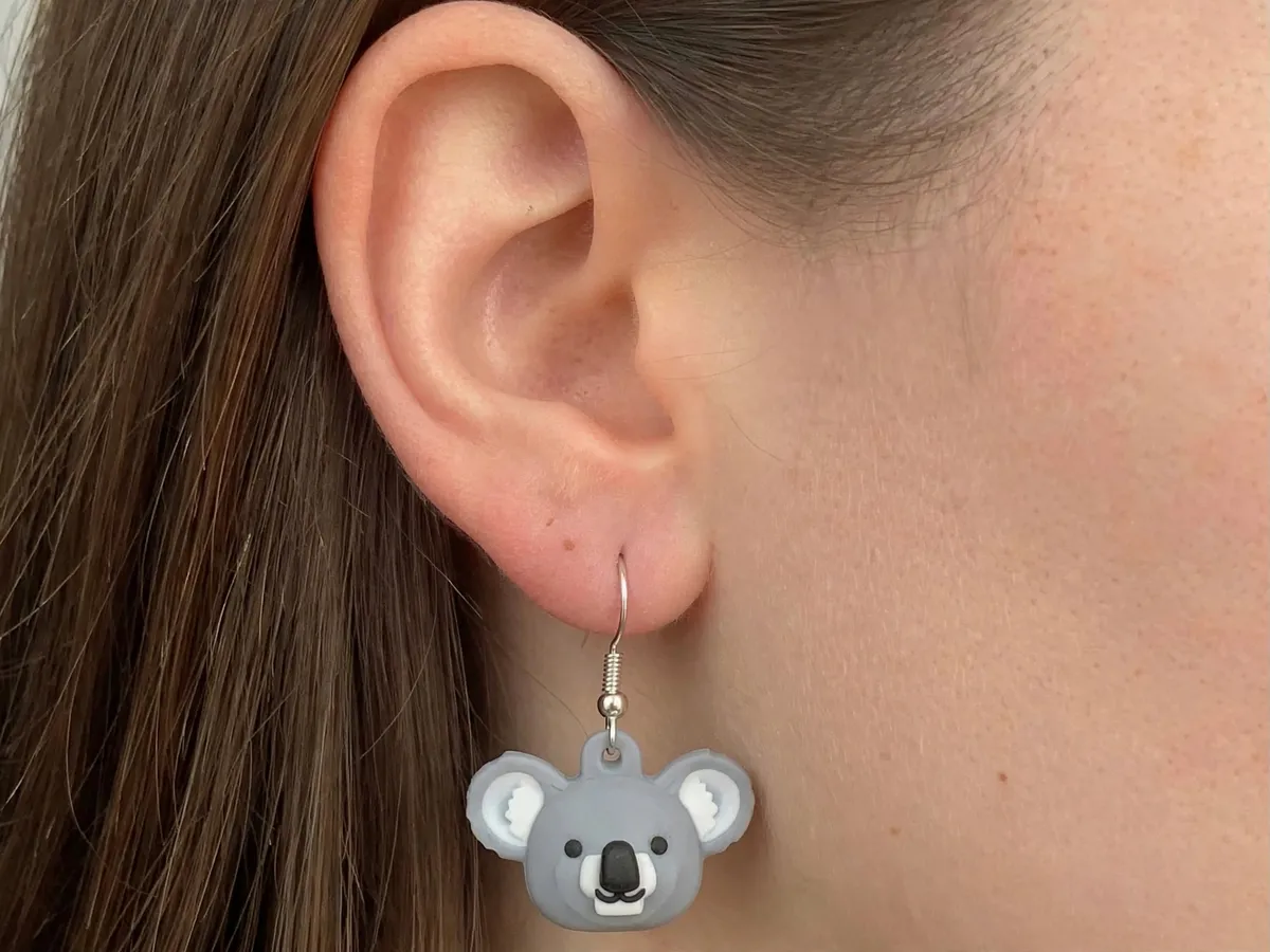 Bashful Koala Earrings view 3