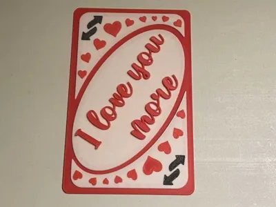 I love you more reverse card