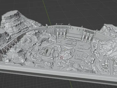 Delta Force - Zero Dam Map Diorama