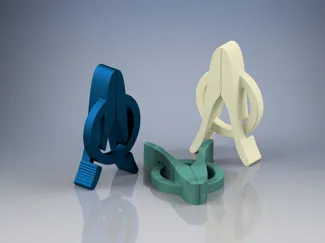 Print in place clip