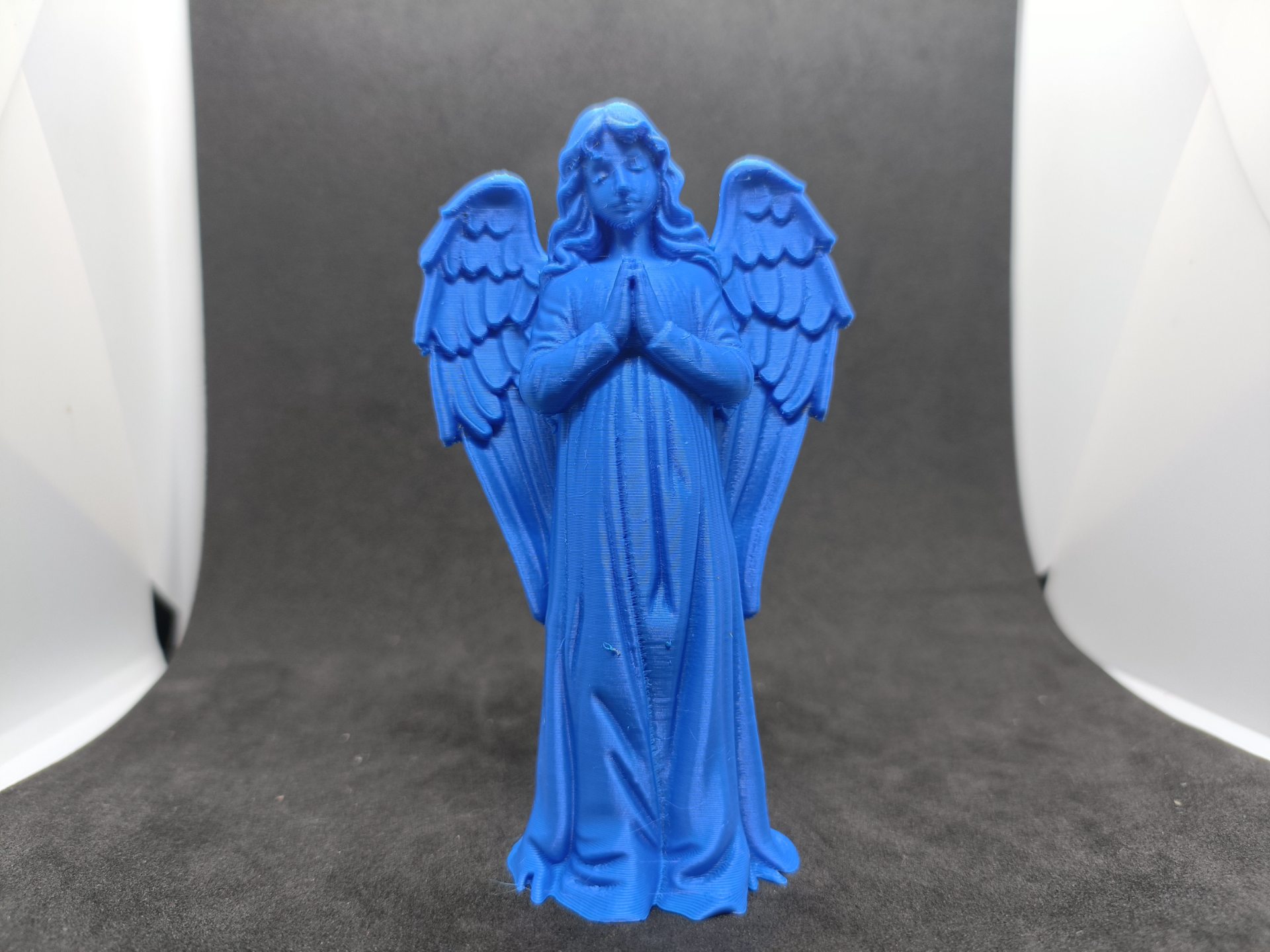 Detailed Praying Christian Angel 3D Figurine 