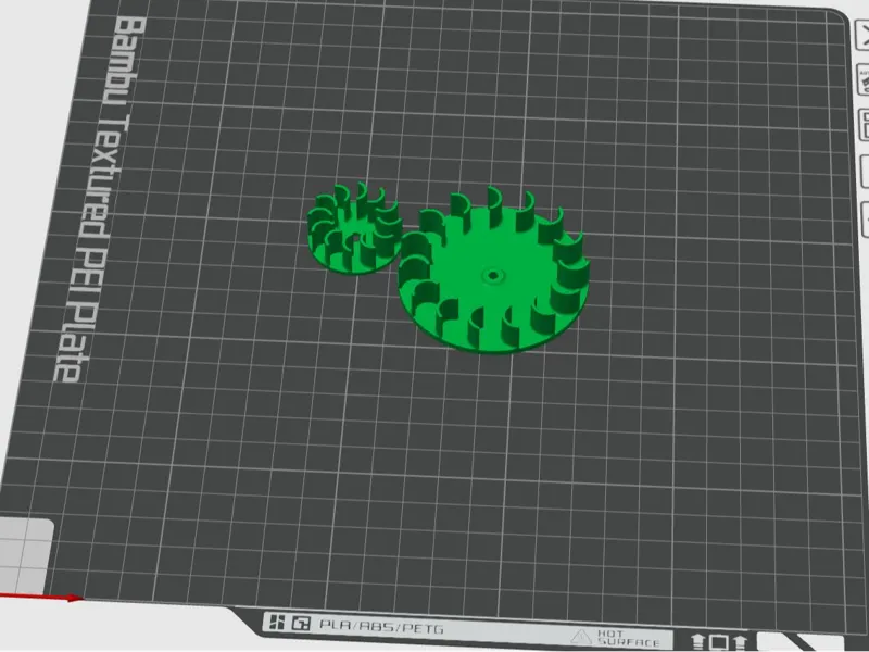 Flat air turbine