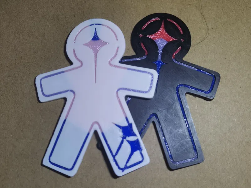 达妮娅的黑白纸偶（可当装饰品和书签）