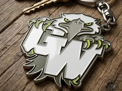 George Washington Middle School Wayne keychain