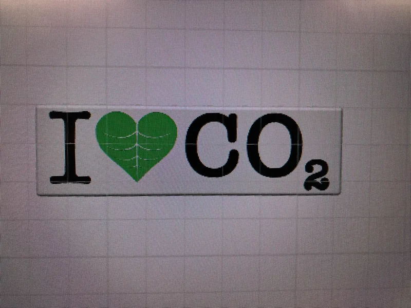 I heart CO2 magnet
