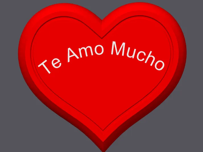 Heart Box Te Amo Mucho