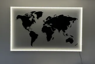 LED Weltkarte / LED World Map