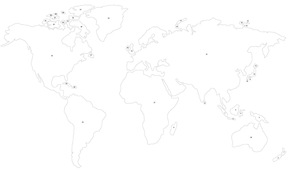 LED世界地图 / LED World Map - 免费 3D 打印模型 - MakerWorld