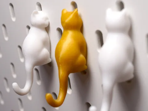 Cat Hook for IKEA Skadis（猫形挂钩）