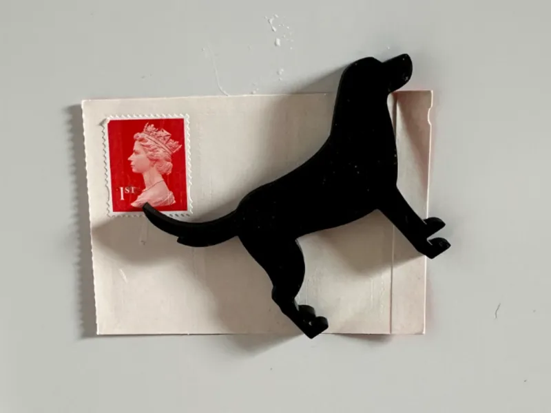 Lab dog fridge magnet 