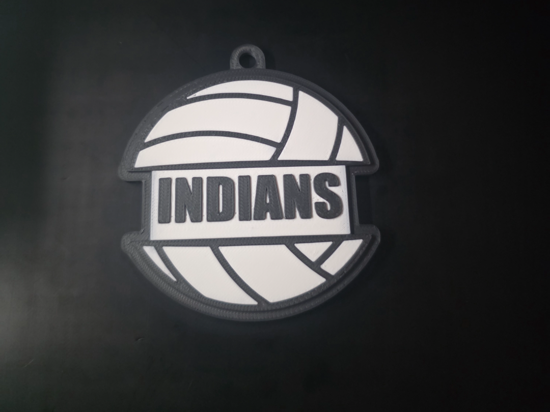 VOLLEYBALL HAIR TIE HOLDER KEYCHAIN - 1
