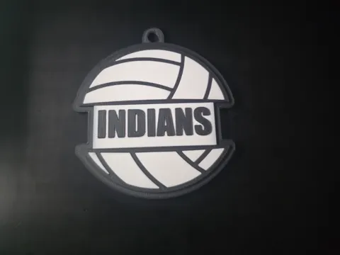 Accesorio para sujetar ligas de cabello: VOLLEYBALL HAIR TIE HOLDER KEYCHAIN — referencia de MakerWorld