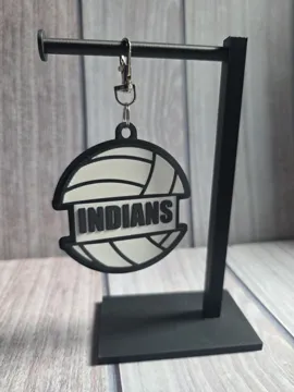 Accesorio para sujetar ligas de cabello: VOLLEYBALL HAIR TIE HOLDER KEYCHAIN — vista de referencia 4
