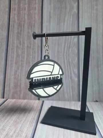 Accesorio para sujetar ligas de cabello: VOLLEYBALL HAIR TIE HOLDER KEYCHAIN — vista de referencia 2