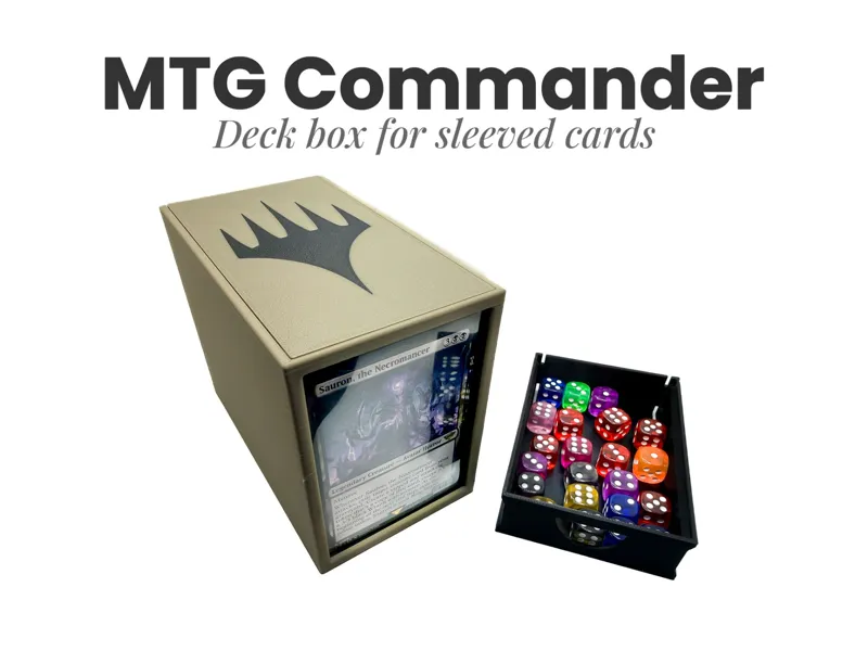MTG Commander deck box for sleeved cards