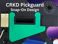 Pickguard clipsable pour guitare CRKD — photo 1