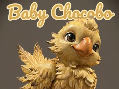 Baby Chocobo Sculpture