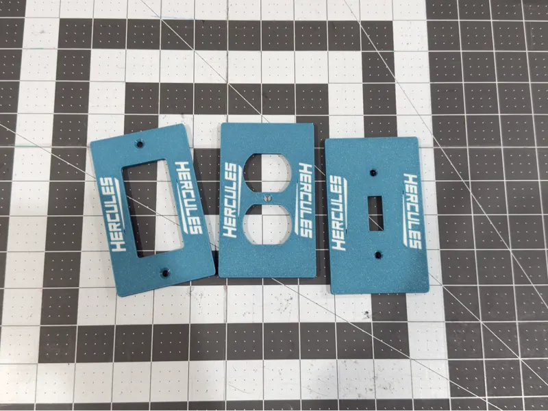 Hercules Light Switch Plate Set - Harbor Freight 