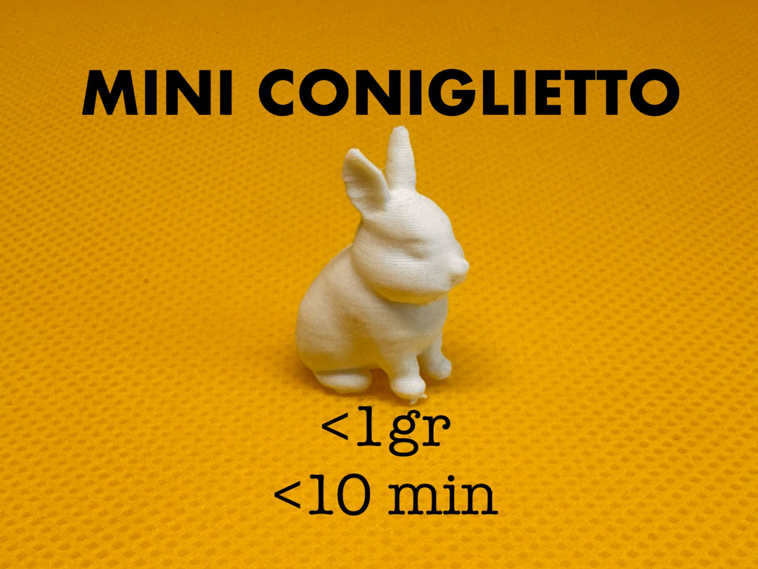 mini coniglietto - 1gr - 10 minuti