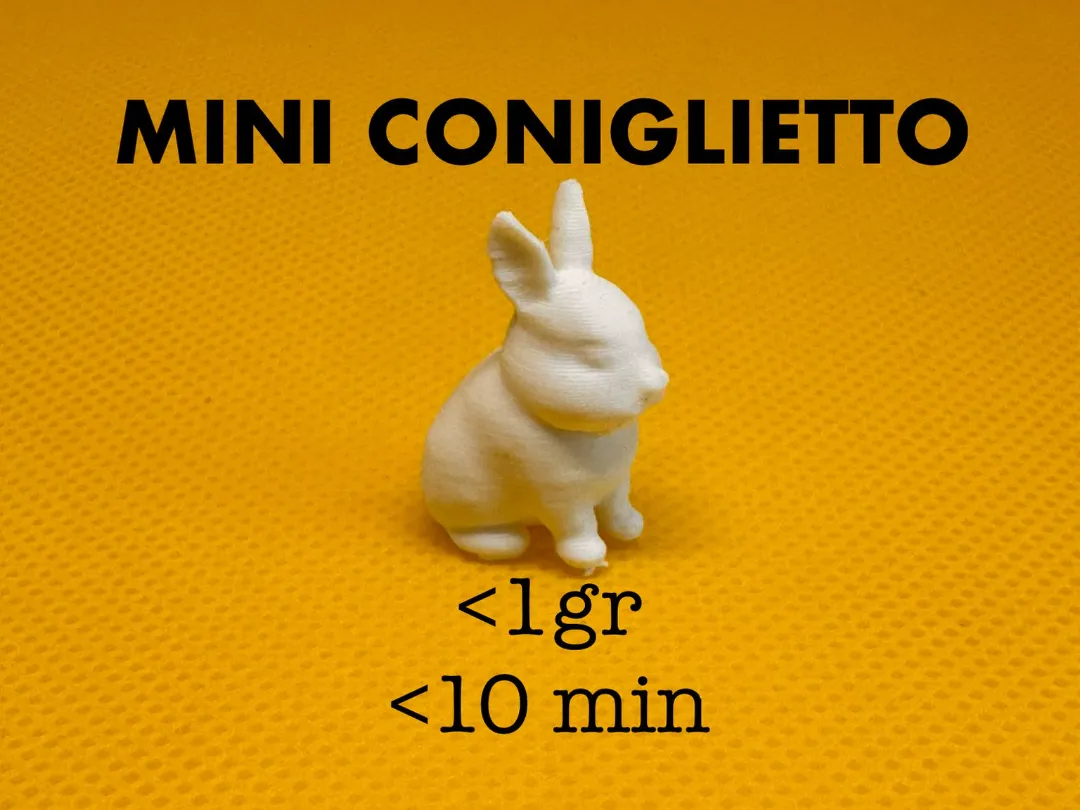 mini bunny - 1g - 10 minutes - Free 3D Print Model - MakerWorld